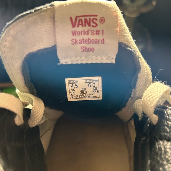 Gently used Black/White Sk8 HI Vans - Picture 5 of 8